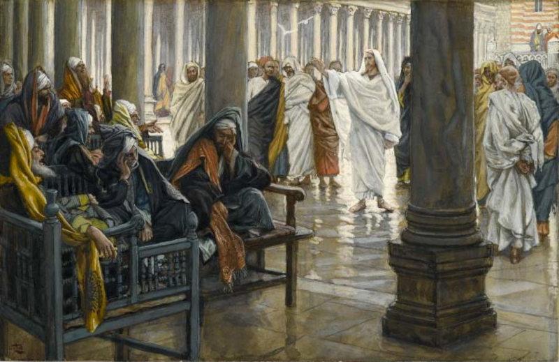 « Malheur à vous, scribes et pharisiens ! » peint entre 1886 et 1894 par James Tissot (1836–1902). Domaine public, via Wikimedia Commons.